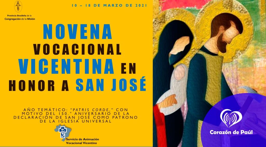 Novena Vocacional Vicentina em honra a são José 10-18 de março- Portugues